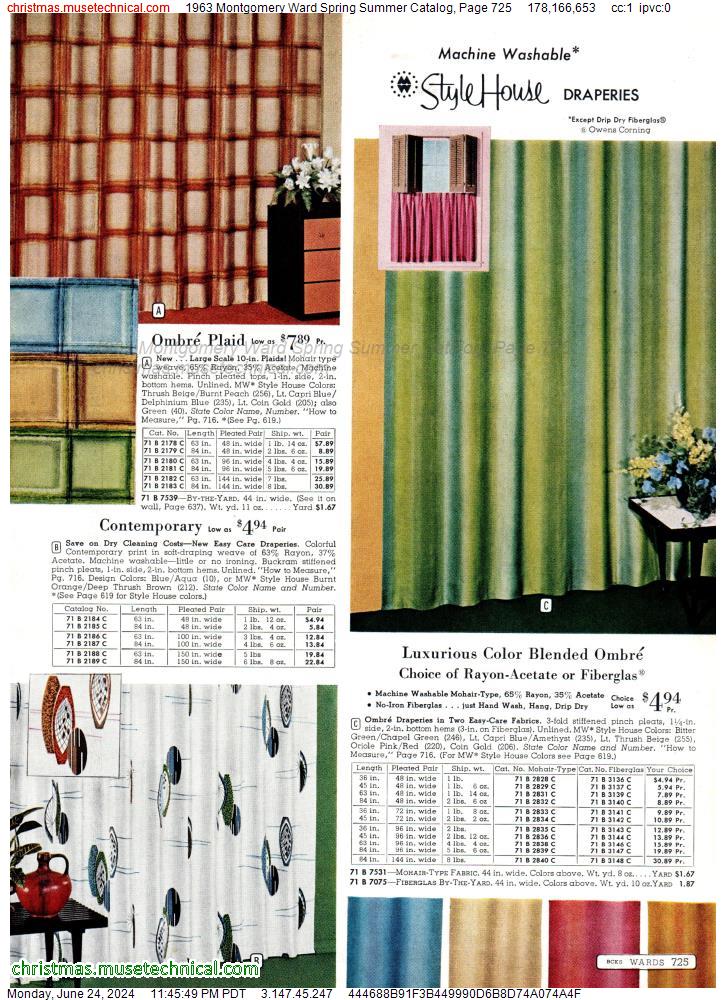 1963 Montgomery Ward Spring Summer Catalog, Page 725