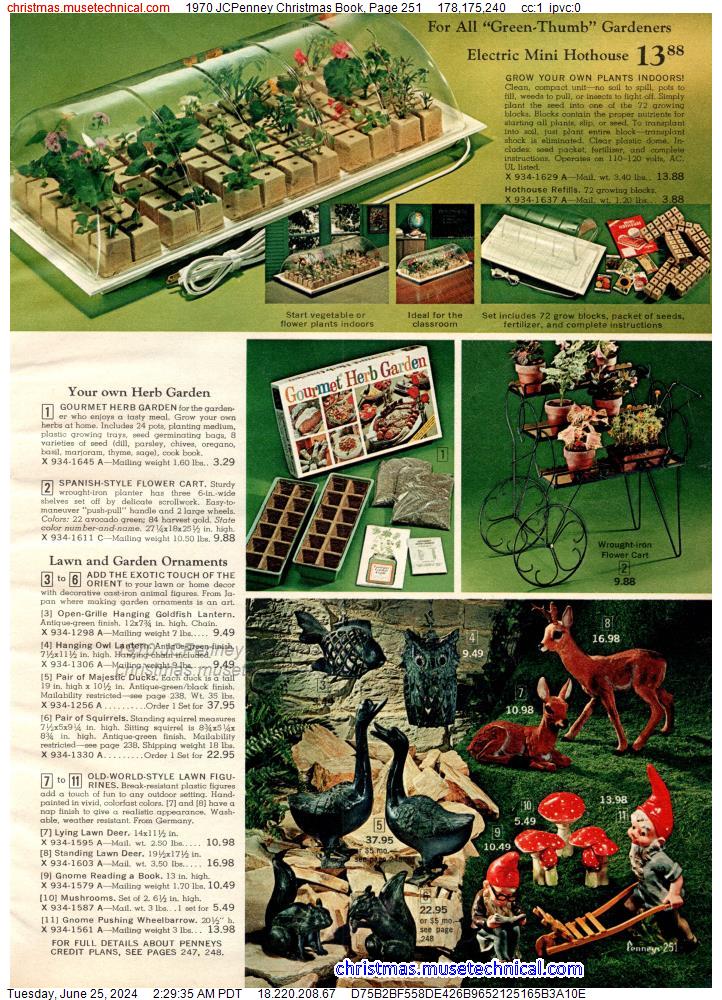 1970 JCPenney Christmas Book, Page 251