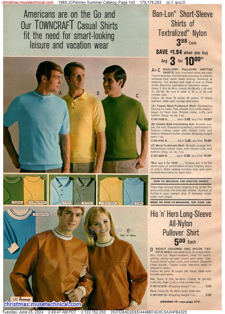 1969 JCPenney Summer Catalog, Page 140