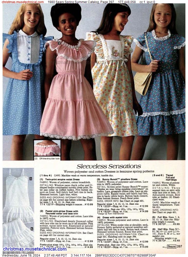 1980 Sears Spring Summer Catalog, Page 397
