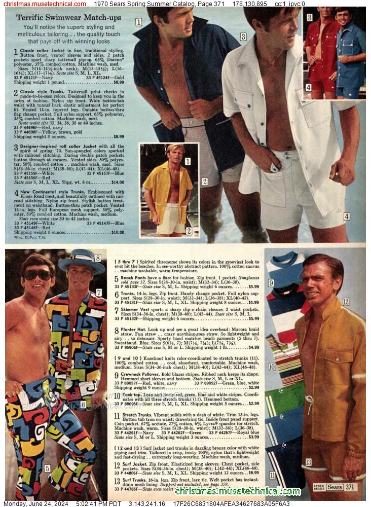 1970 Sears Spring Summer Catalog, Page 371