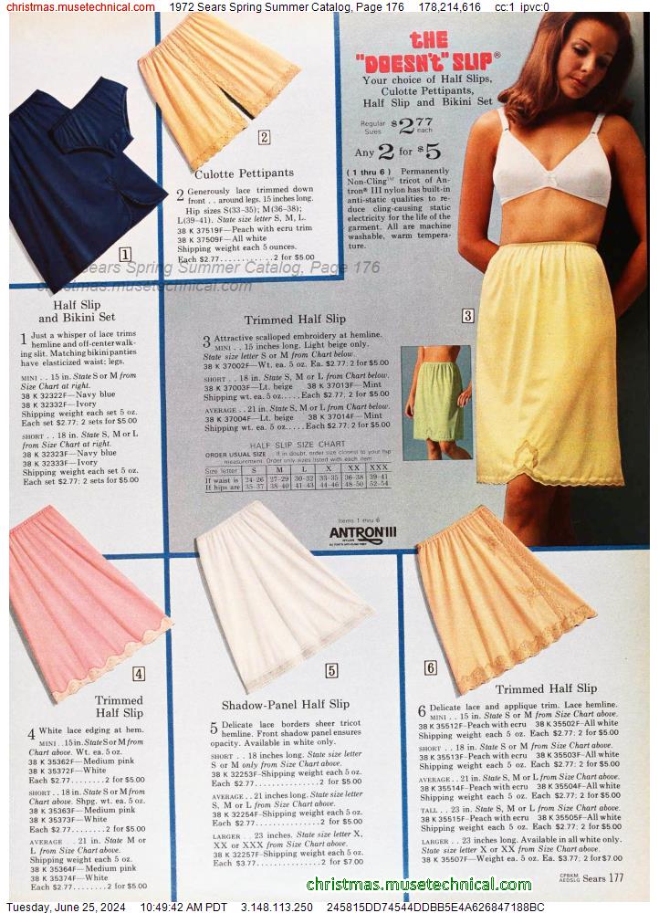 1972 Sears Spring Summer Catalog, Page 176