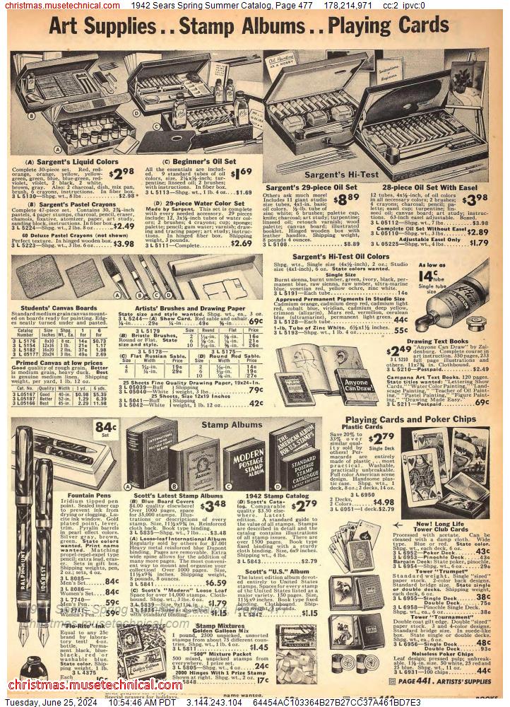 1942 Sears Spring Summer Catalog, Page 477