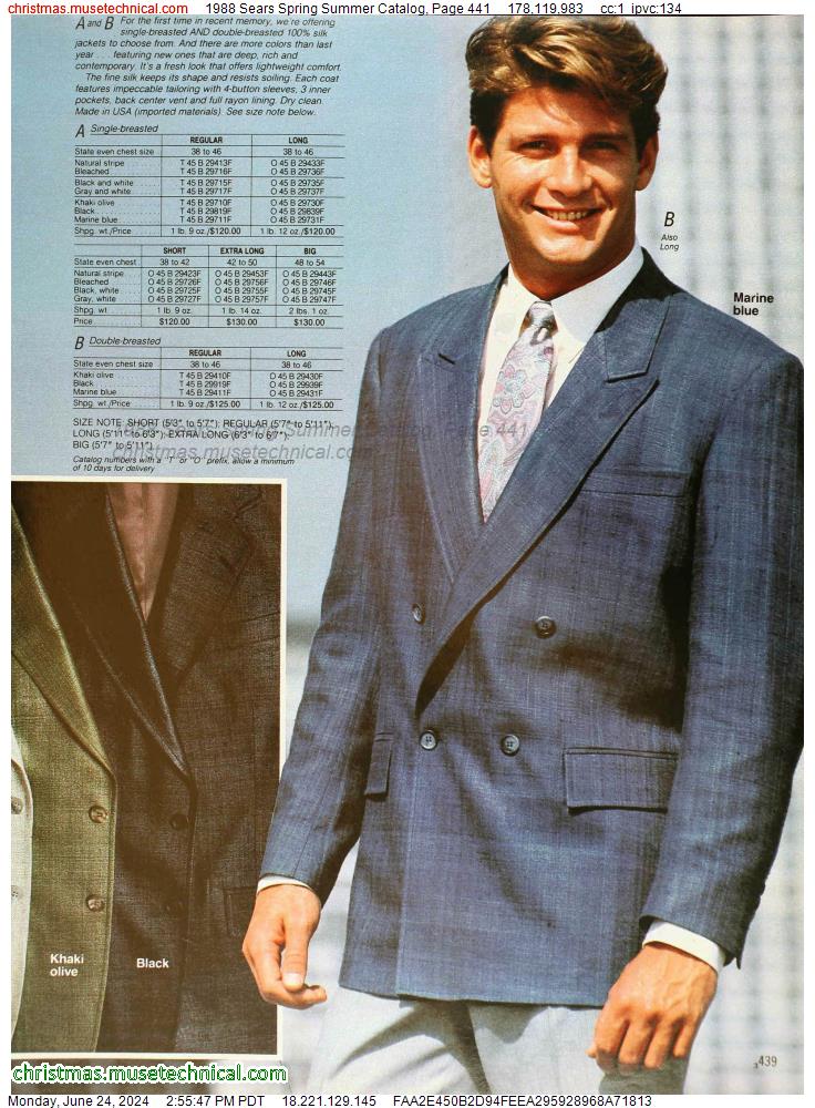 1988 Sears Spring Summer Catalog, Page 441