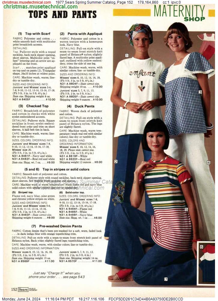 1977 Sears Spring Summer Catalog, Page 152