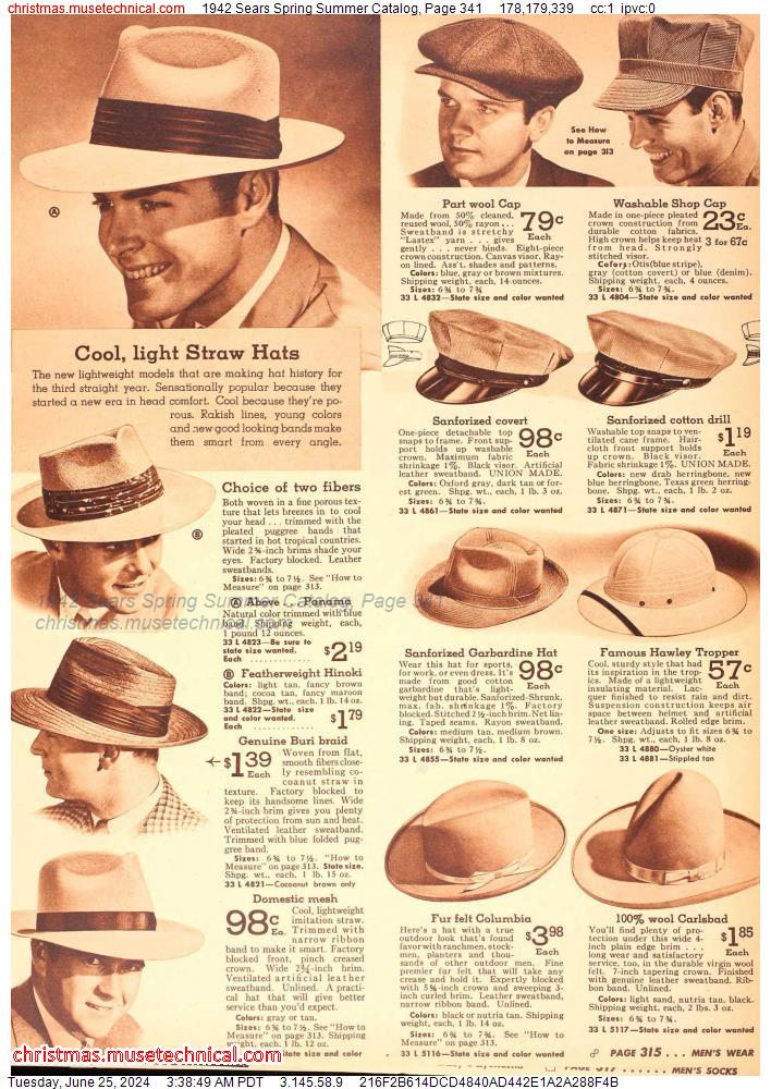 1942 Sears Spring Summer Catalog, Page 341