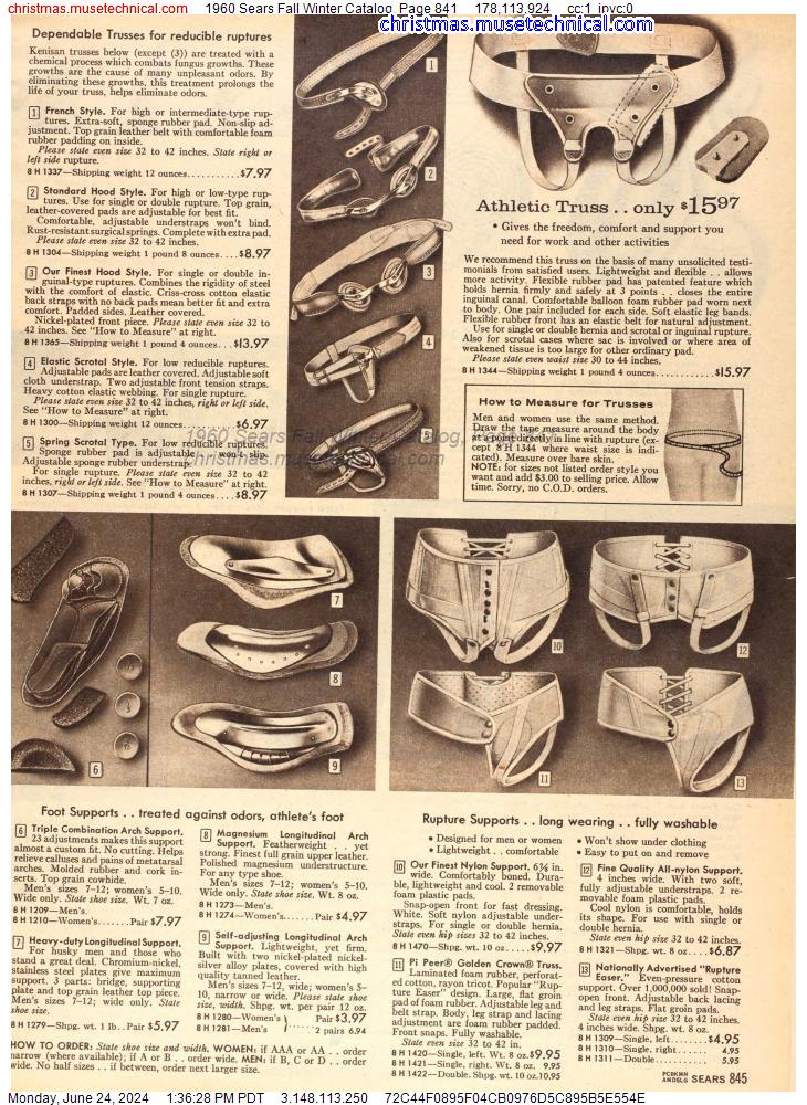 1960 Sears Fall Winter Catalog, Page 841