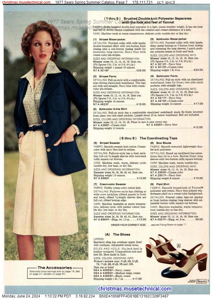 1977 Sears Spring Summer Catalog, Page 7