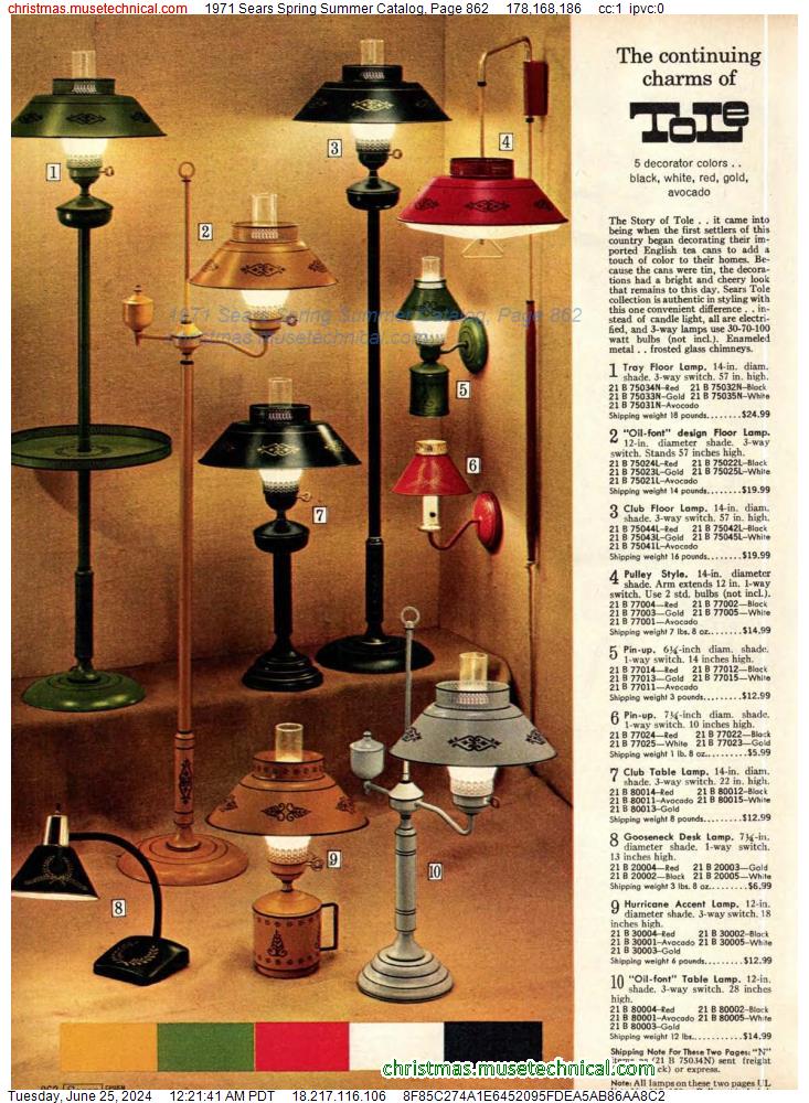 1971 Sears Spring Summer Catalog, Page 862