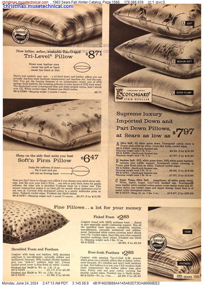 1963 Sears Fall Winter Catalog, Page 1566