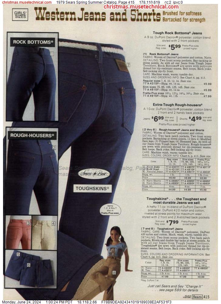 1979 Sears Spring Summer Catalog, Page 415