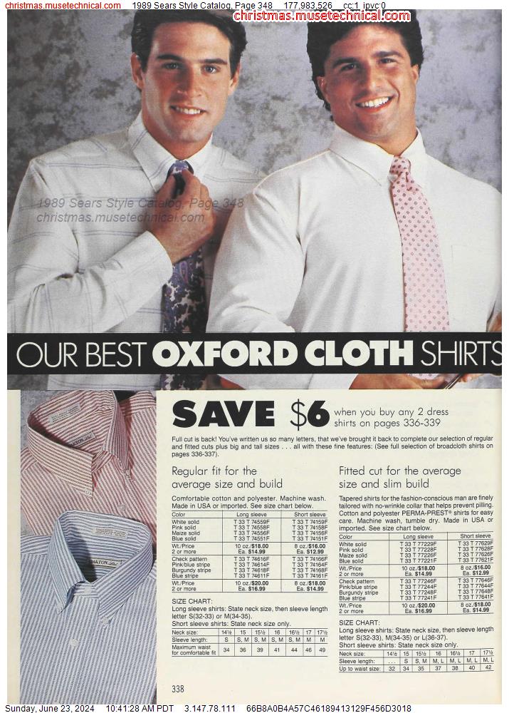 1989 Sears Style Catalog, Page 348