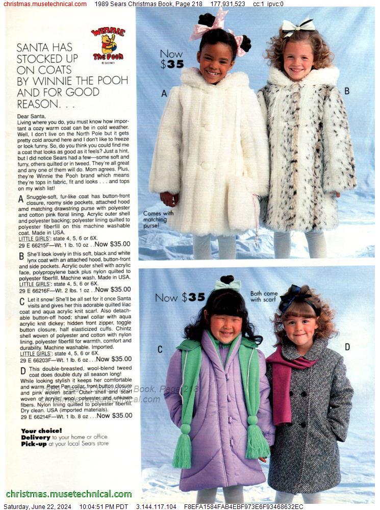 1989 Sears Christmas Book, Page 218