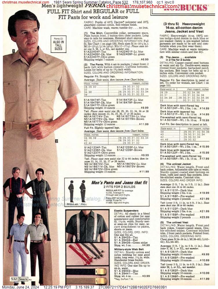 1981 Sears Spring Summer Catalog, Page 532