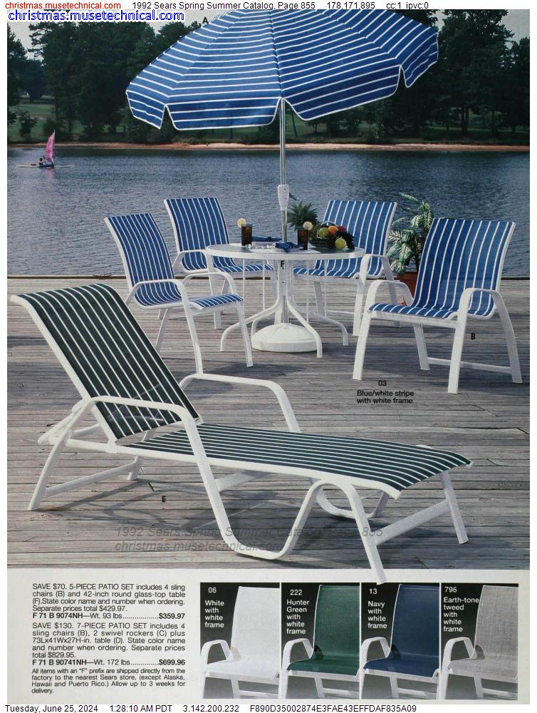 1992 Sears Spring Summer Catalog, Page 855