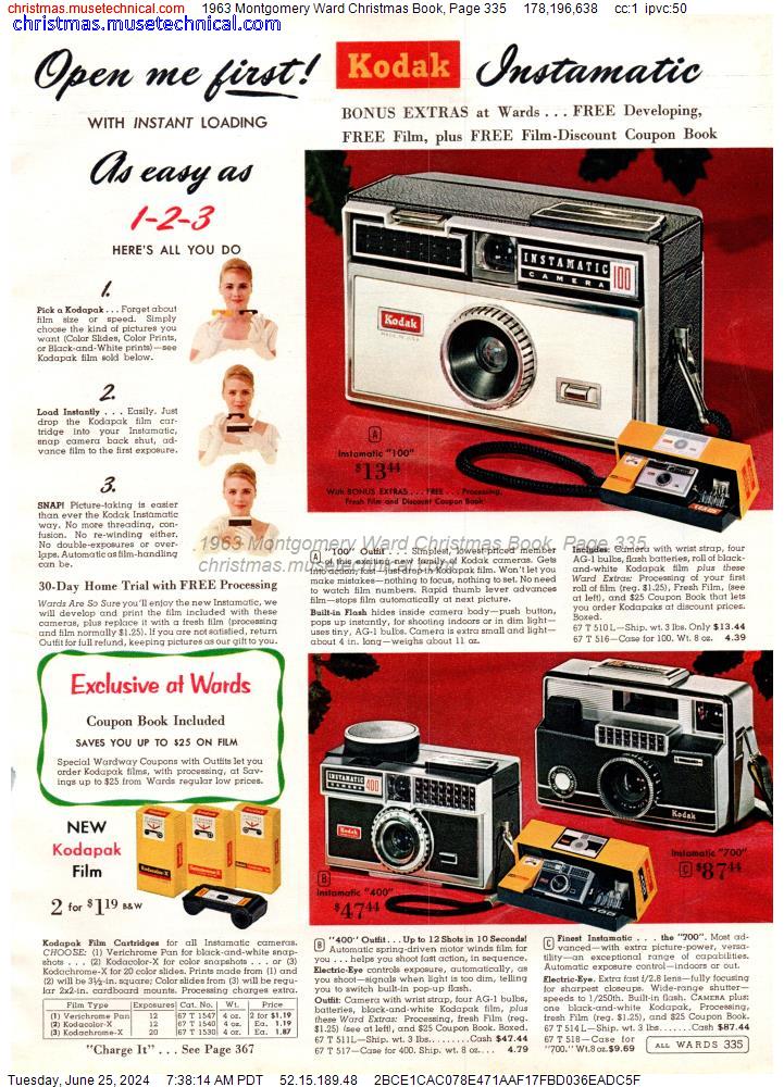 1963 Montgomery Ward Christmas Book, Page 335
