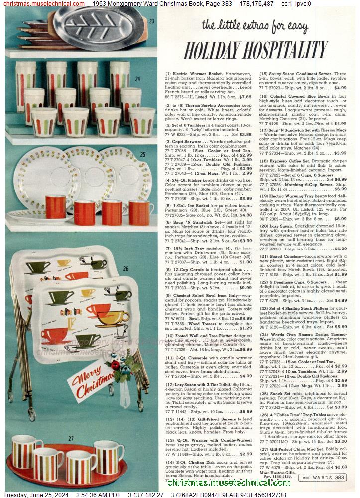 1963 Montgomery Ward Christmas Book, Page 383