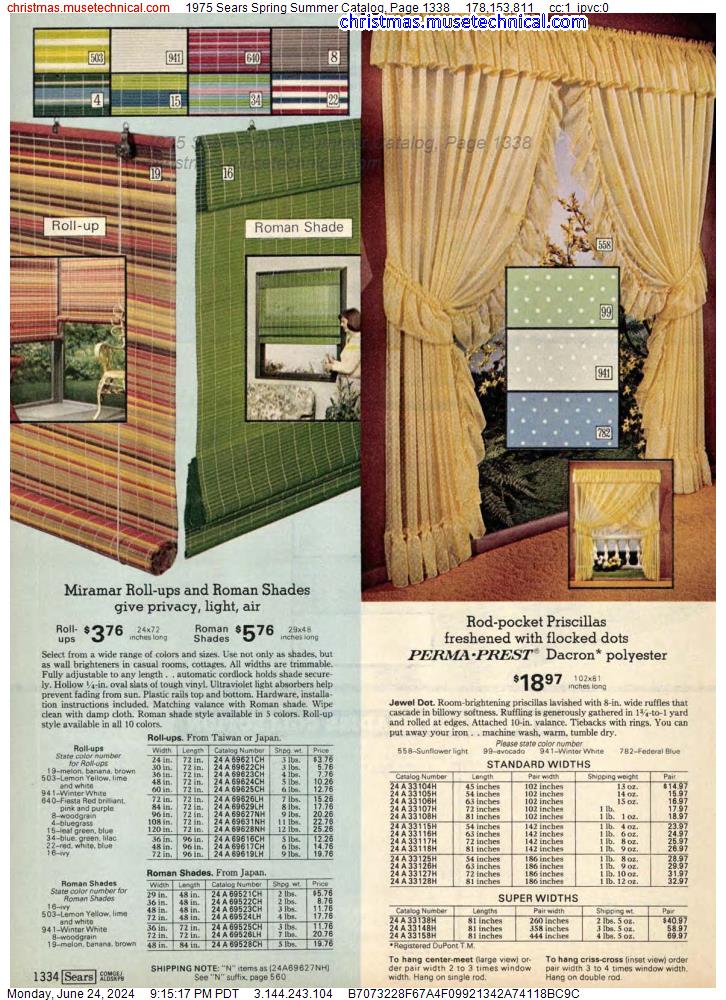 1975 Sears Spring Summer Catalog, Page 1338