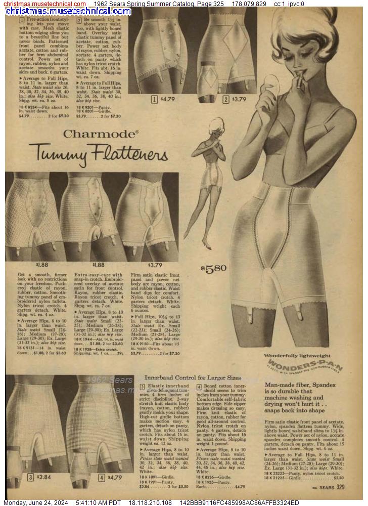1962 Sears Spring Summer Catalog, Page 325