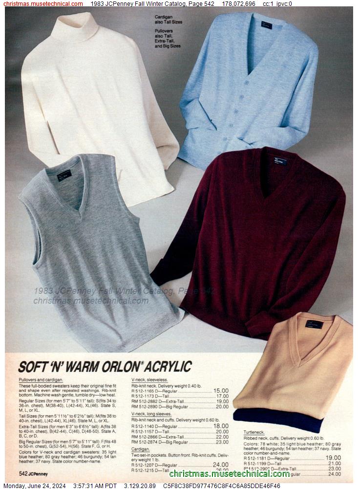 1983 JCPenney Fall Winter Catalog, Page 542