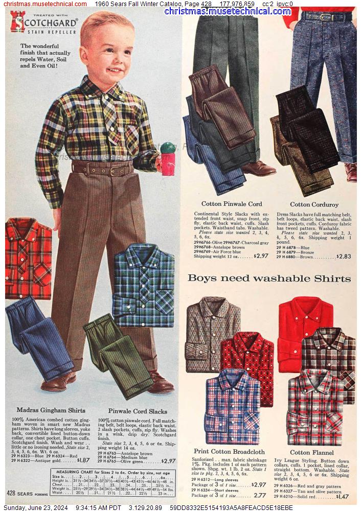 1960 Sears Fall Winter Catalog, Page 428