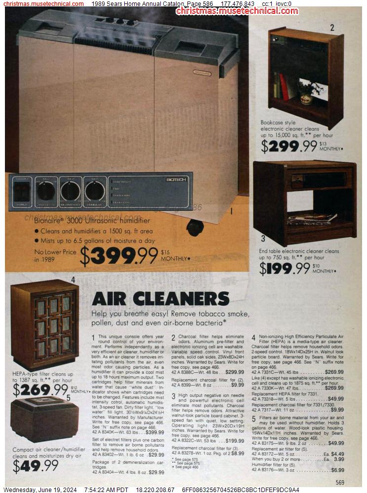 1989 Sears Home Annual Catalog, Page 586