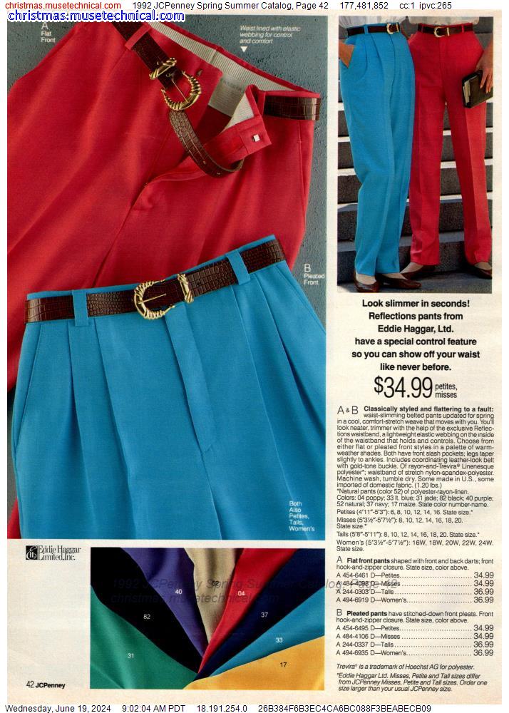 1992 JCPenney Spring Summer Catalog, Page 42