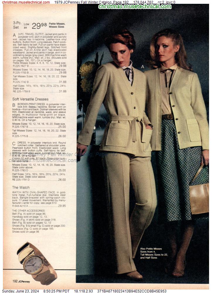 1979 JCPenney Fall Winter Catalog, Page 192