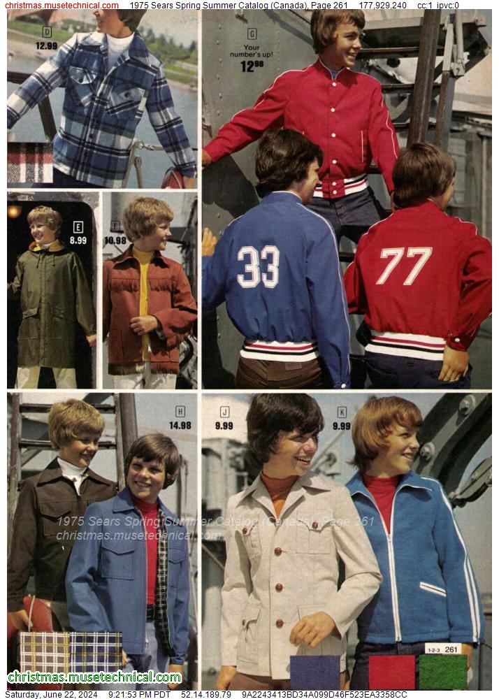 1975 Sears Spring Summer Catalog (Canada), Page 261
