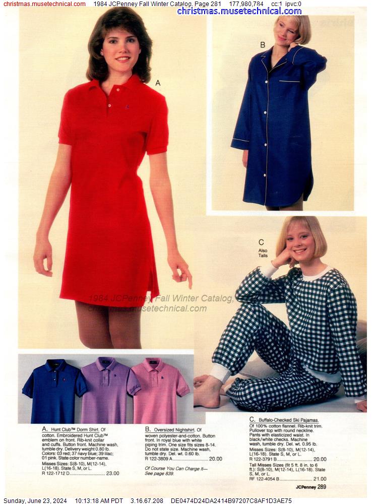 1984 JCPenney Fall Winter Catalog, Page 281