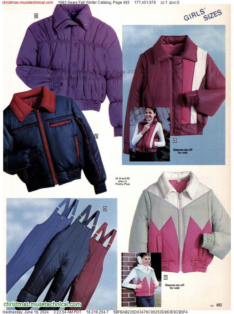 1983 Sears Fall Winter Catalog, Page 493