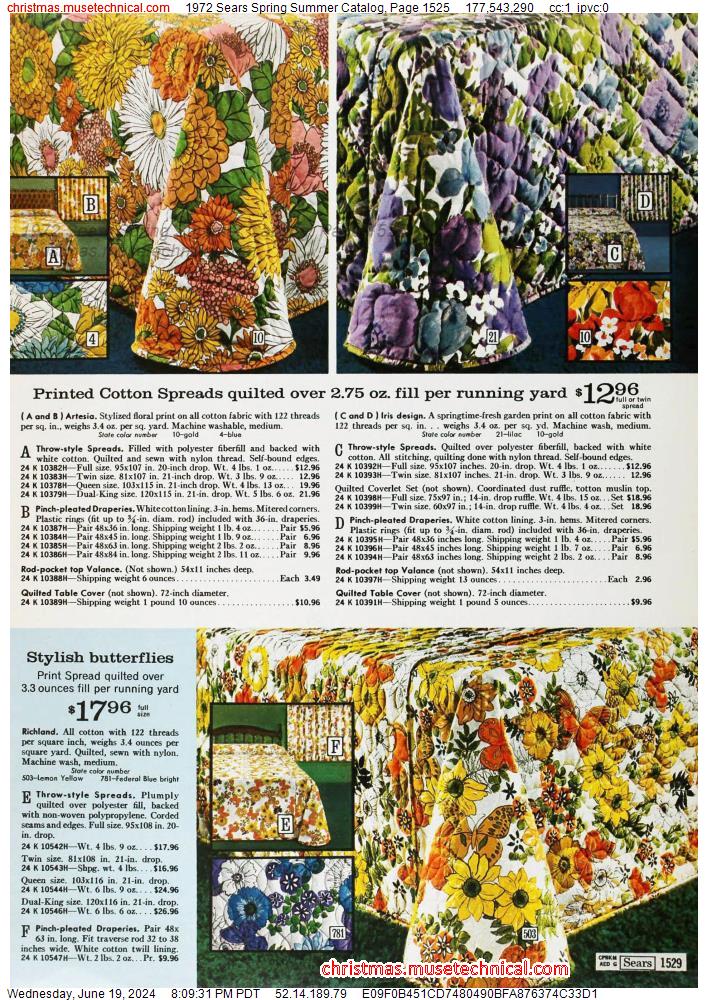 1972 Sears Spring Summer Catalog, Page 1525