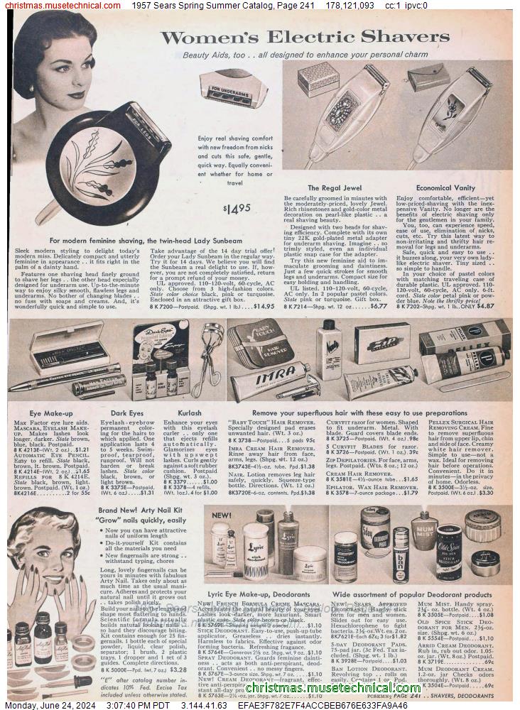 1957 Sears Spring Summer Catalog, Page 241