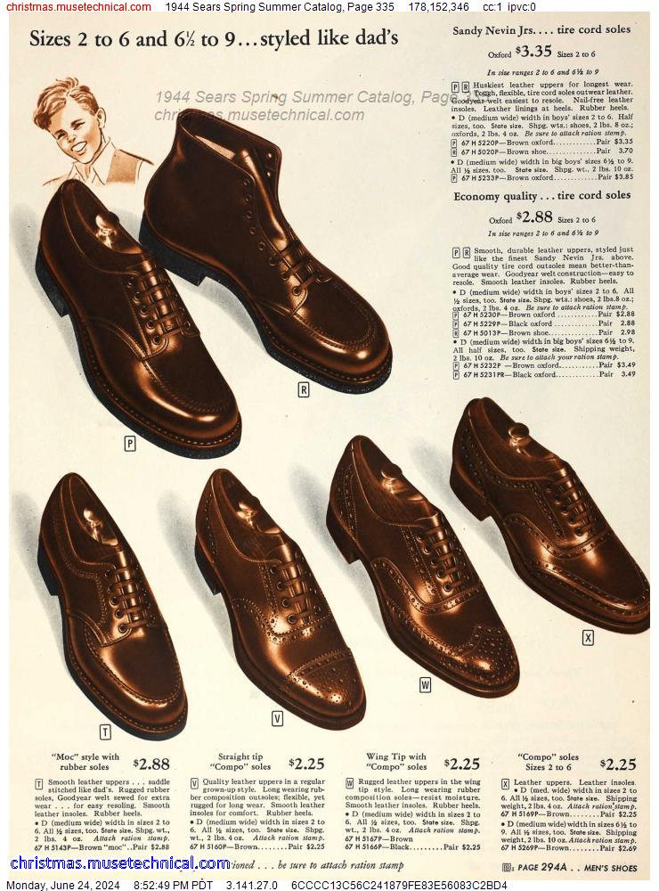 1944 Sears Spring Summer Catalog, Page 335