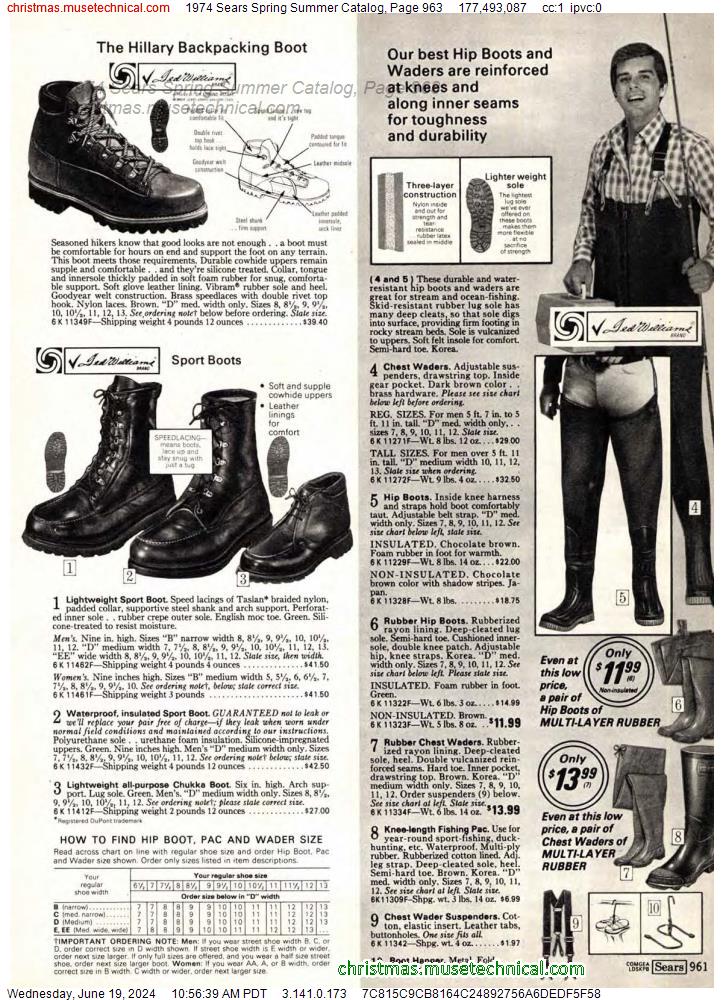 1974 Sears Spring Summer Catalog, Page 963