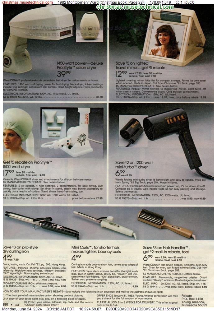 1982 Montgomery Ward Christmas Book, Page 284