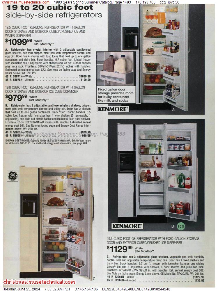1993 Sears Spring Summer Catalog, Page 1483