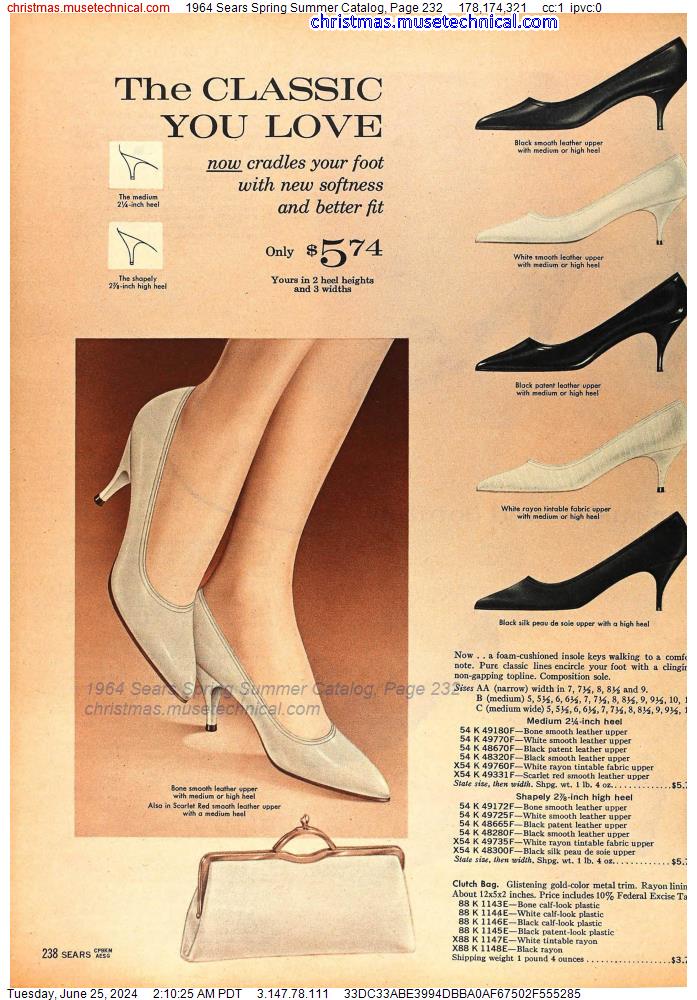 1964 Sears Spring Summer Catalog, Page 232