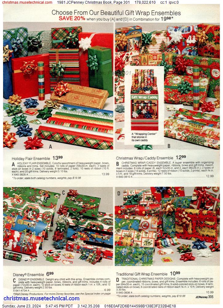 1981 JCPenney Christmas Book, Page 301