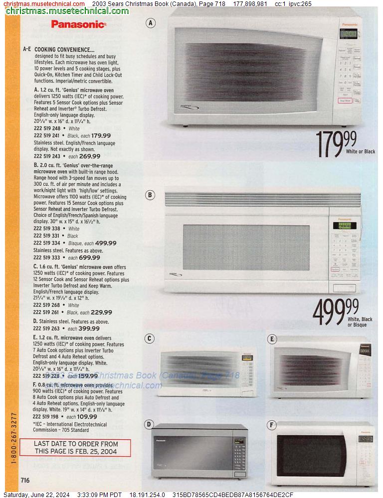 2003 Sears Christmas Book (Canada), Page 718