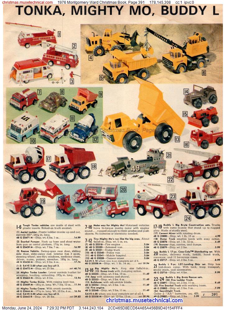 1976 Montgomery Ward Christmas Book, Page 391
