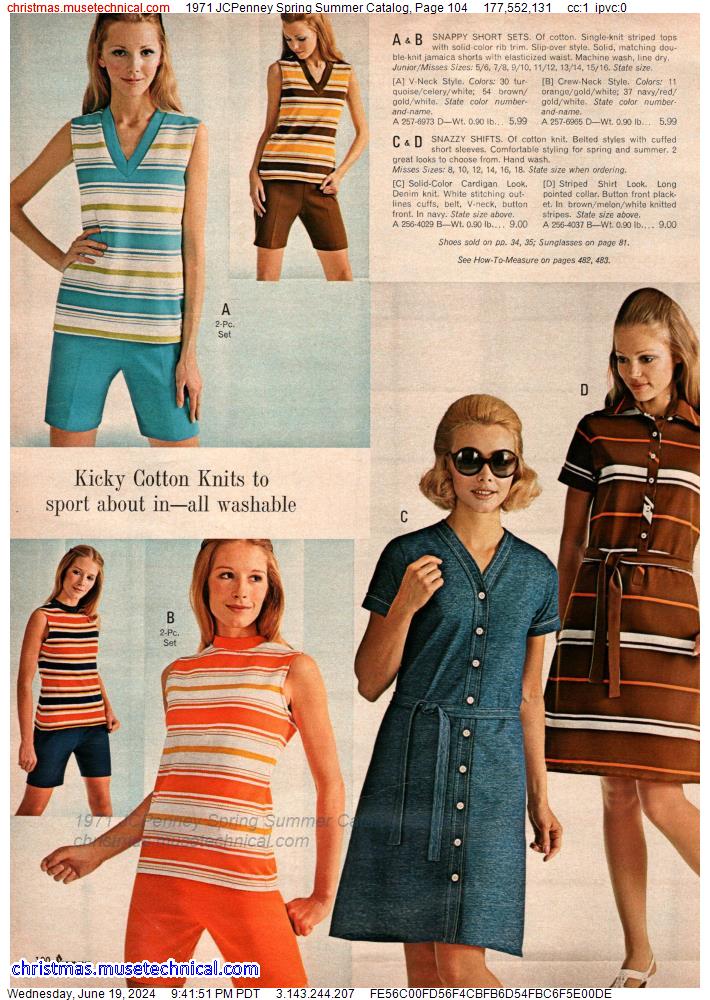 1971 JCPenney Spring Summer Catalog, Page 104