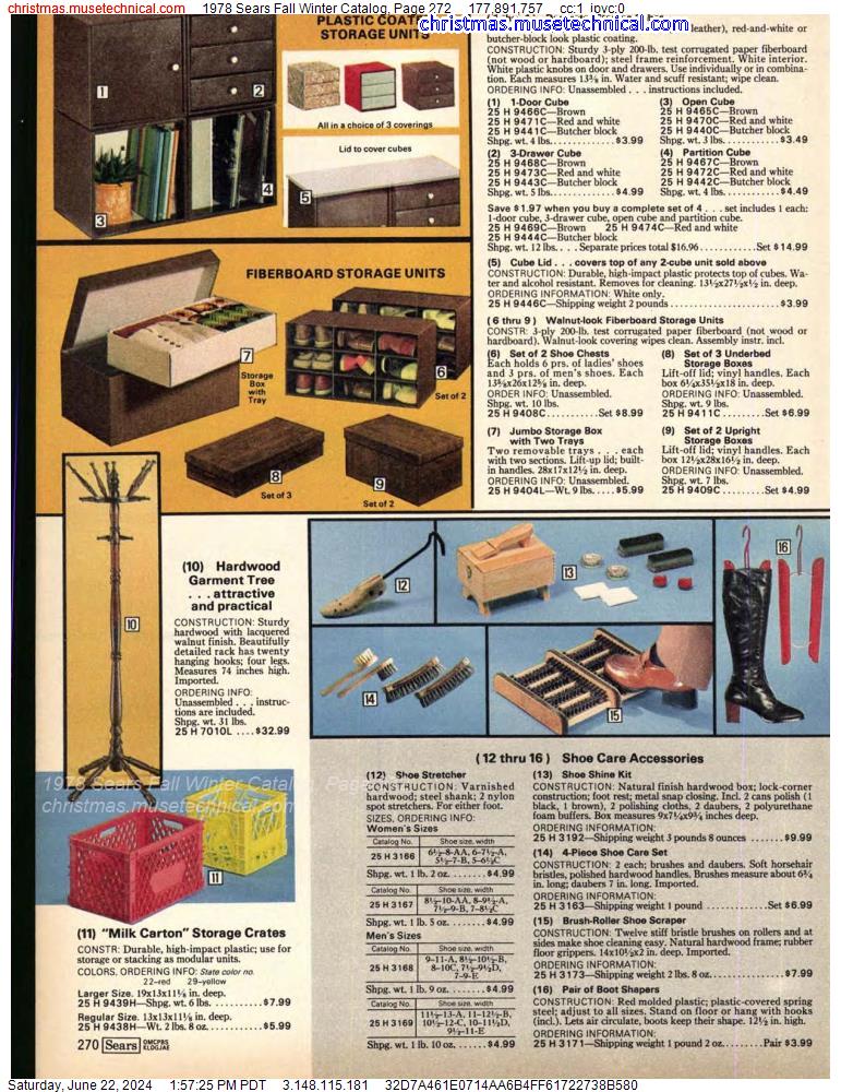 1978 Sears Fall Winter Catalog, Page 272