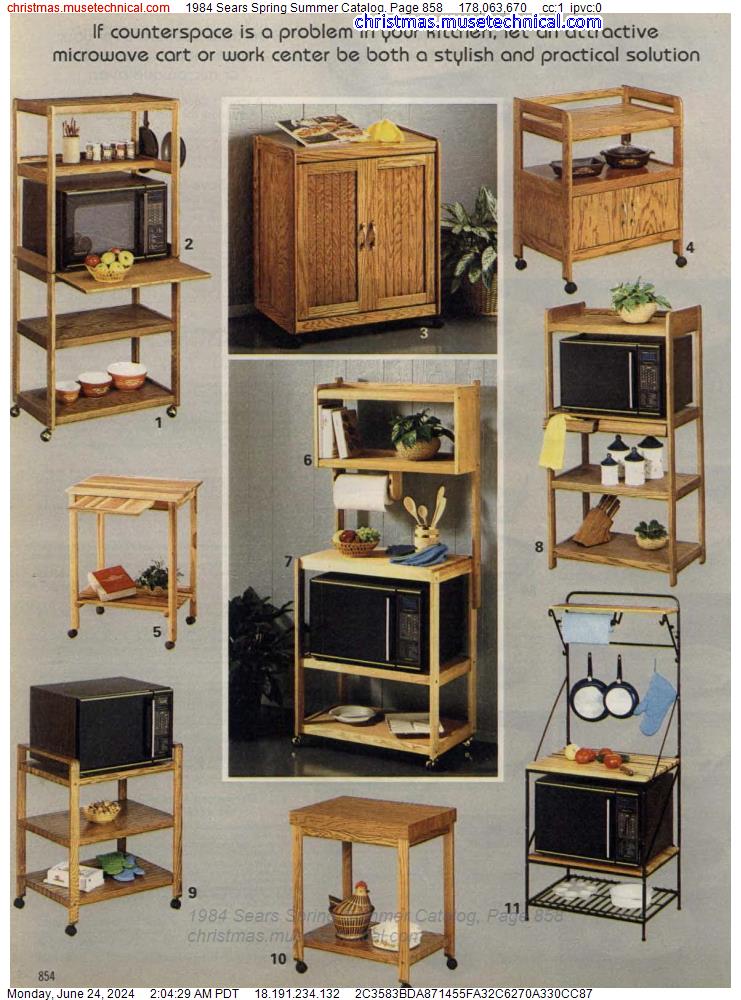 1984 Sears Spring Summer Catalog, Page 858
