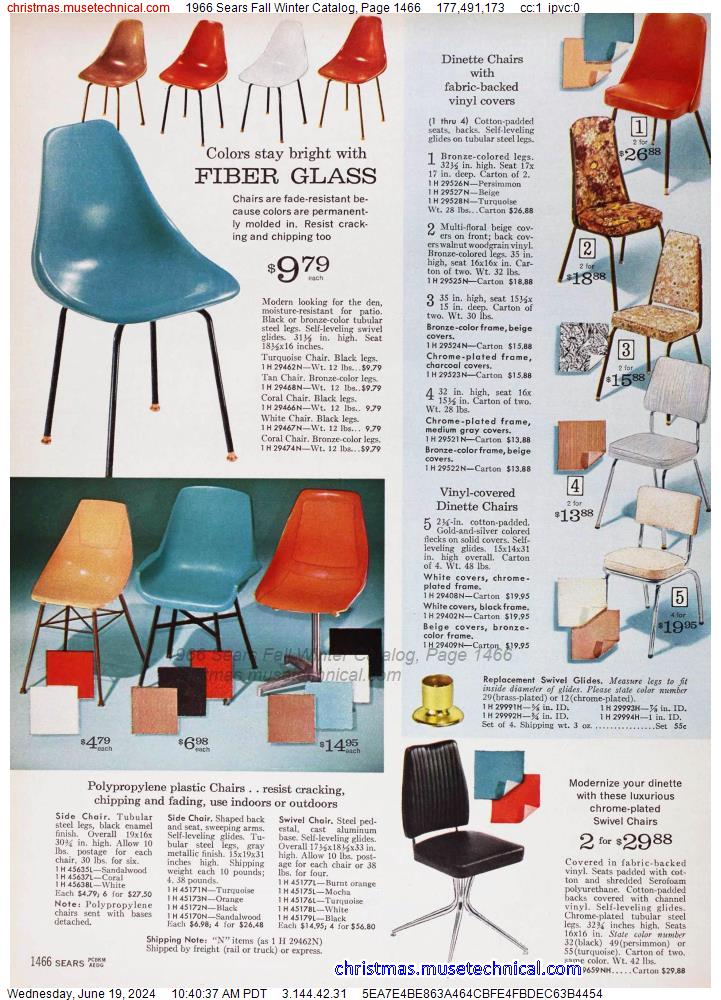 1966 Sears Fall Winter Catalog, Page 1466