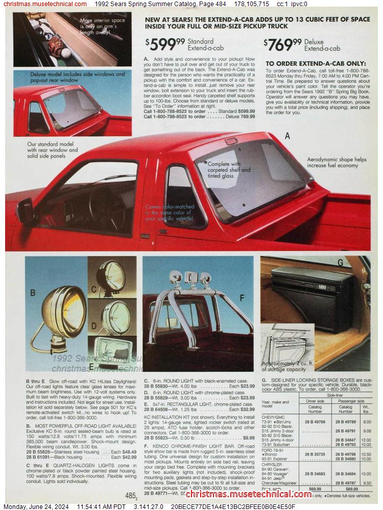 1992 Sears Spring Summer Catalog, Page 484