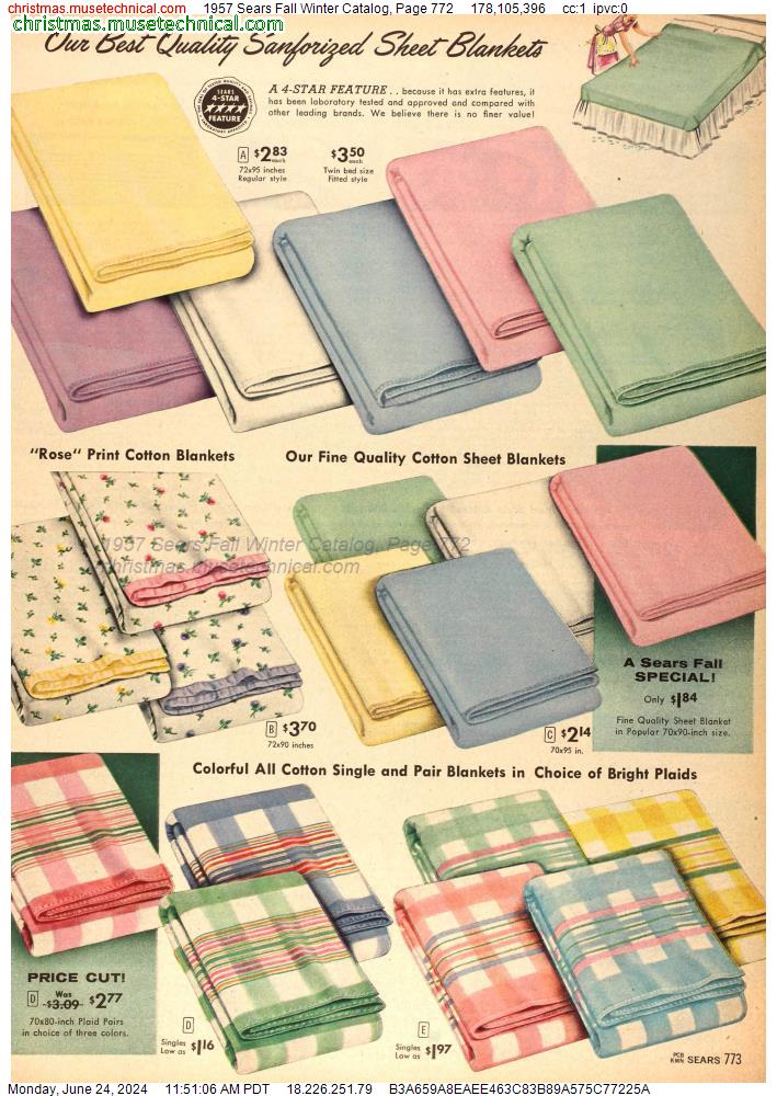 1957 Sears Fall Winter Catalog, Page 772