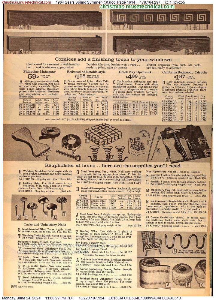 1964 Sears Spring Summer Catalog, Page 1614
