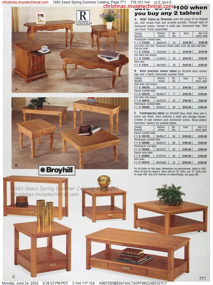 1993 Sears Spring Summer Catalog, Page 771