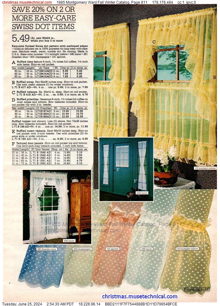 1985 Montgomery Ward Fall Winter Catalog, Page 811